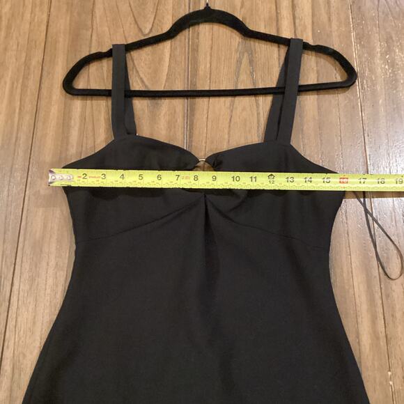 Revolve Likely Tia cutout peplum mermaid black midi bodycon cocktail dress 6 - Picture 6 of 12